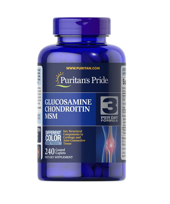 Puritan's Pride Glucosamine Chondroitin MSM 240 таблеток 30240 фото