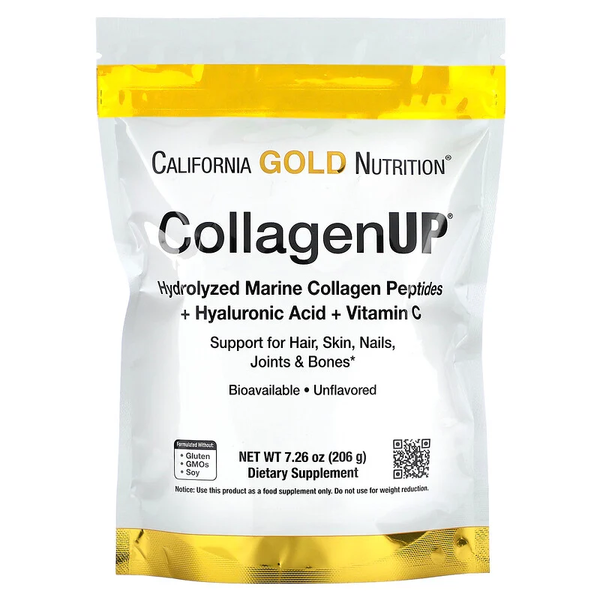 California Gold Nutrition CollagenUP Marine Hydrolyzed Collagen + Vitamin C 206g 30880 фото