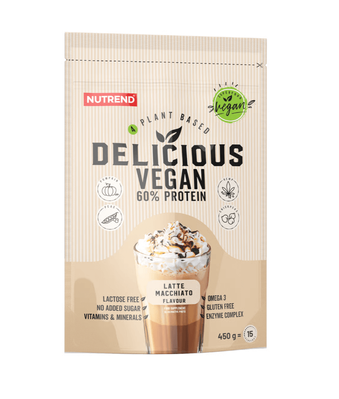 Nutrend Delicious Vegan Protein 450g Latte Macchiato 3931 фото
