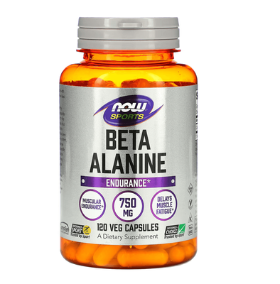 NOW Sports Beta-Alanine 750 mg 120 капсул 14059 фото