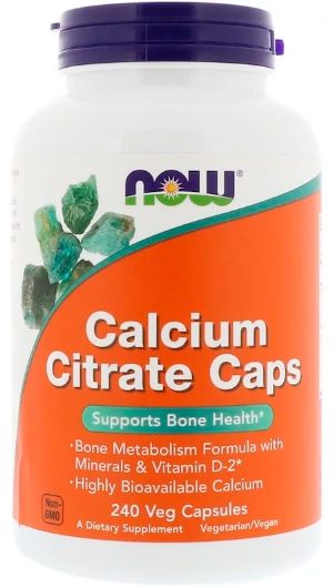 NOW Foods Calcium Citrate Caps 240 капсул 14047 фото