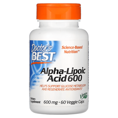 Doctor's Best Alpha Lipoic Acid 600 mg 60 капсул 34054 фото