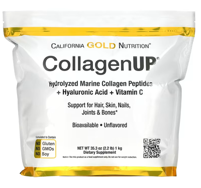 California Gold Nutrition CollagenUP Marine Hydrolyzed Collagen + Vitamin C 1000g 39050 фото