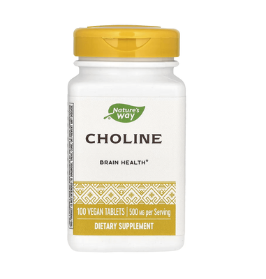 Nature's Way Choline 500 mg 100 таблеток 38903 фото