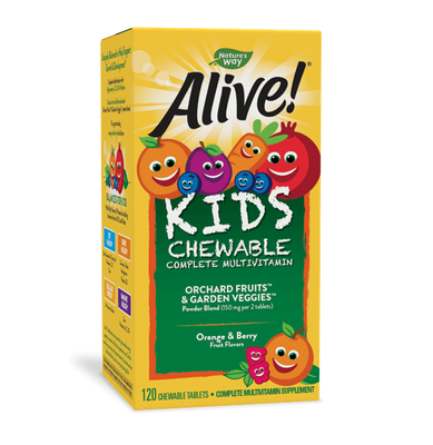 Nature's Way Alive! Children's Multi-Vitamin 120 Chewables 30460 фото