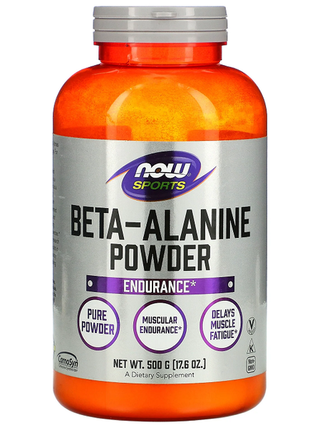 NOW Sports Beta-Alanine 100% Pure Powder 500g 12057 фото