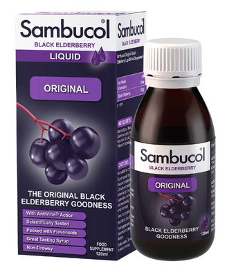 Sambucol Black Elderberry Liquid Original 120 мл 52803 фото