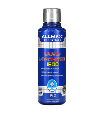 ALLMax Liquid L-Carnitine 1500 mg 473 мл Blue Raspberry 22828 фото