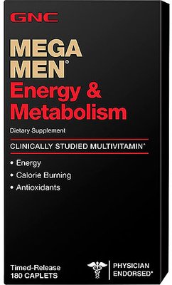 GNC Mega Men Energy & Metabolism 180 таблеток 71027 фото