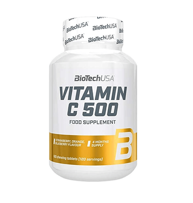 BioTech USA​​ Vitamin C 500 mg 120 таблеток​ 30645 фото