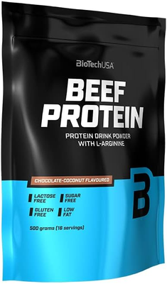 BioTech USA Beef Protein 500g Chocolate-Coconut 48260 фото