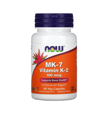 NOW Foods MK-7 Vitamin K-2 100 mcg 60 капсул 32420 фото