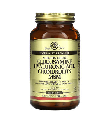 Solgar Glucosamine Hyaluronic Acid Chondroitin MSM 120 таблеток 32570 фото