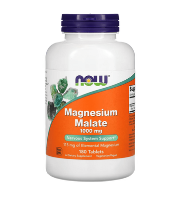 NOW Foods Magnesium Malate 1000 mg 180 таблеток 43523 фото