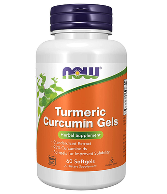Now Foods Turmeric Curcumin Gels 60 капсул 73540 фото