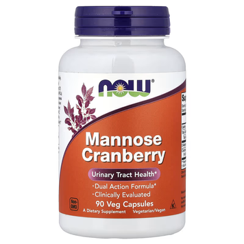 NOW Foods Mannose Cranberry 90 капсул 02814 фото