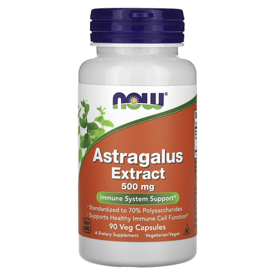 NOW Foods Astragalus Extract 500 mg 90 капсул 04598 фото