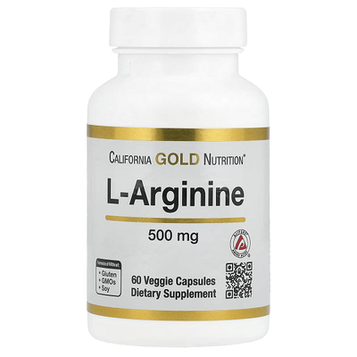 California Gold Nutrition L-Arginine 500 mg 60 капсул 29025 фото