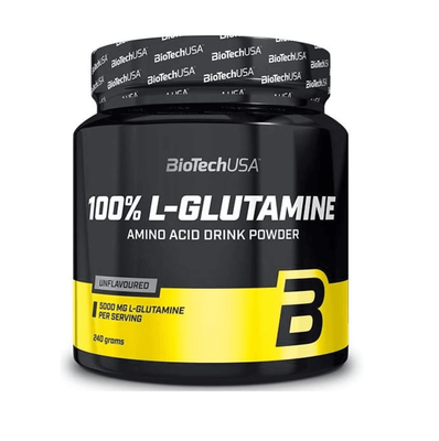 BioTech USA 100% L-Glutamine 240g 30506 фото