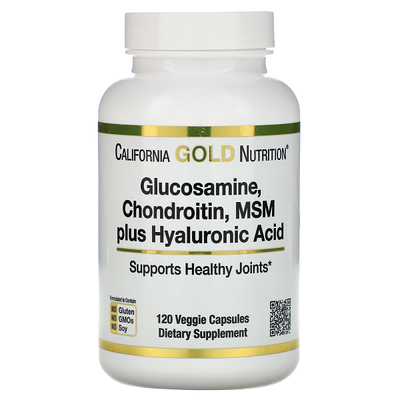 California Gold Nutrition Glucosamine Chondroitin MSM 120 капсул 27065 фото