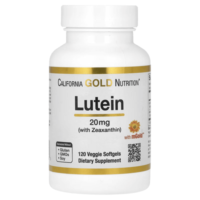 California Gold Nutrition Lutein with Zeaxanthin 20 mg 120 капсул 72020 фото
