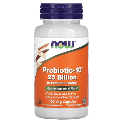 NOW Foods Probiotic-10 25 Billion 100 капсул 02933 фото