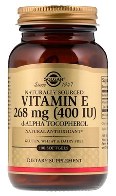 Solgar Vitamin E 268 мг (400 IU) 100 капсул 12083 фото