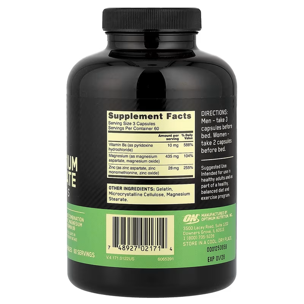 Optimum Nutrition ZMA 180 капсул 25038 фото