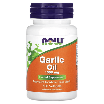 NOW Foods Garlic Oil 1500 mg 100 капсул 01790 фото