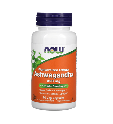 NOW Foods Ashwagandha 450 mg 90 капсул 13074 фото