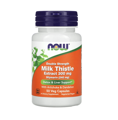 NOW Foods Milk Thistle Extract 300 mg 50 капсул 04738 фото