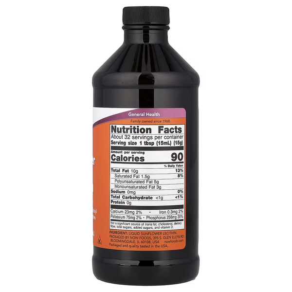 NOW Foods Sunflower Liquid Lecithin 473 мл 02372 фото
