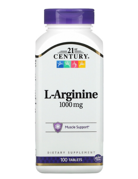 21st Century L-Arginine 1000 мг 100 таблеток 27385 фото