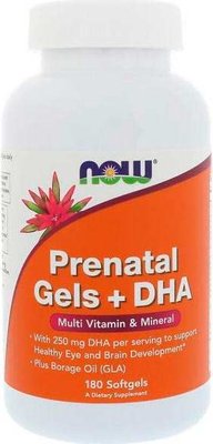 NOW Foods Prenatal Gels + DHA 180 капсул 43080 фото