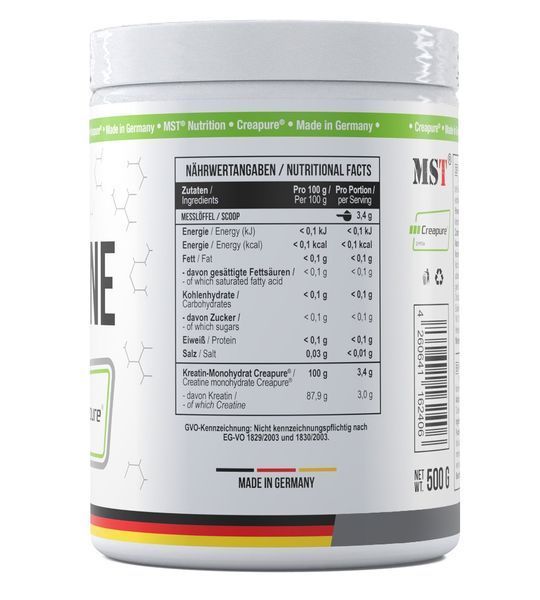 MST Creatine PRO Creapure 500g 62406 фото