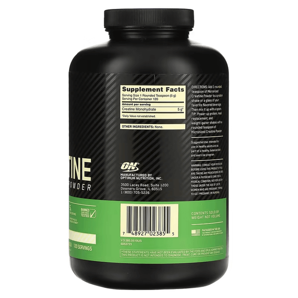 Optimum Nutrition Micronized Creatine Powder 600g 23855 фото