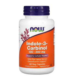 NOW Foods Indole-3-Carbinol 200 mg 60 капсул 73890 фото