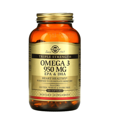 Solgar Omega 3 950 mg EPA & DHA 100 капсул 70350 фото