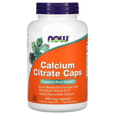 NOW Foods Calcium Citrate Caps 240 капсул 14047 фото
