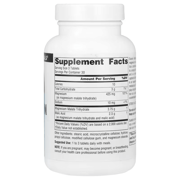 Source Naturals Magnesium Malate 90 таблеток 00261 фото