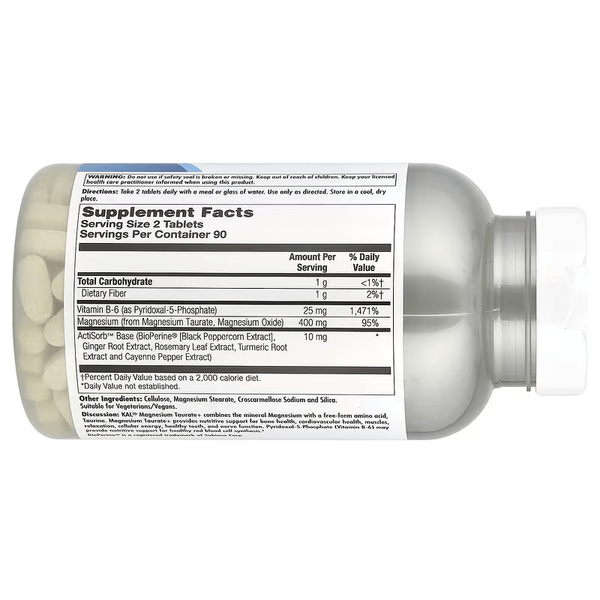 KAL Magnesium Taurate + 400 mg 180 таблеток 61832 фото