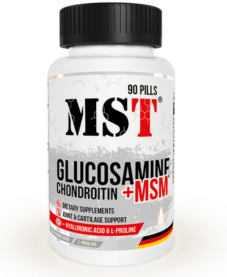 MST Glucosamine Chondroitin MSM + Hyaluronic Acid 90 таблеток 40245 фото