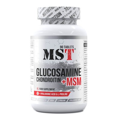 MST Glucosamine Chondroitin MSM + Hyaluronic Acid 90 таблеток 43235 фото