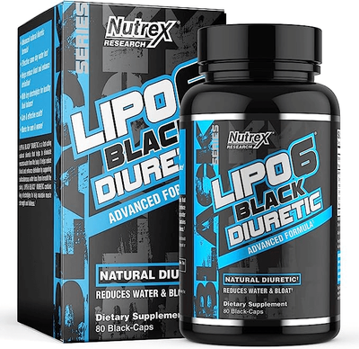 Nutrex Lipo-6 Black Diuretic 80 капсул 45380 фото