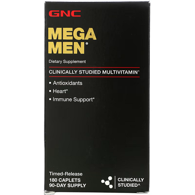 GNC Mega Men 180 таблеток 47083 фото