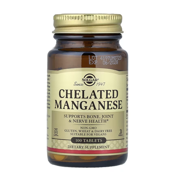 Solgar Chelated Manganese 100 таблеток 07208 фото