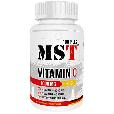 MST Vitamin C 1000 + D3 2000 100 таблеток 87305 фото