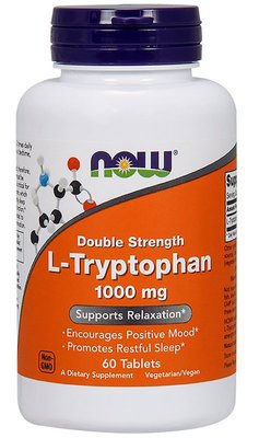 NOW Foods L-Tryptophan 1000 мг 60 таблеток 37308 фото