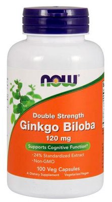 NOW Foods Ginkgo Biloba 120 мг 100 капсул 42053 фото