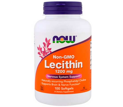 Now Foods Лецитин 1200 мг 100 капсул 43207 фото